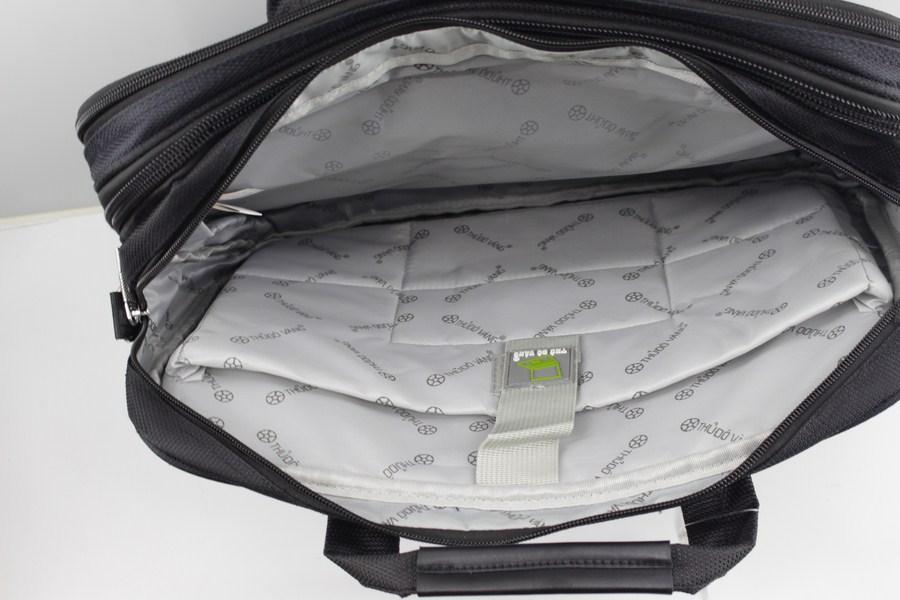 CẶP CÔNG SỞ VẢI DÙ THỦ ĐÔ VÀNG C-194 SIZE TO ĐẠI ( Đen )