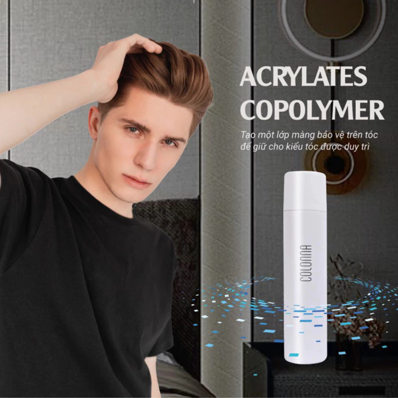 Gôm Xịt Giữ Nếp Tóc Colonna Ver 3 – Giữ Nếp Lâu, Hiệu Ứng Mờ, Không Bóng Tóc