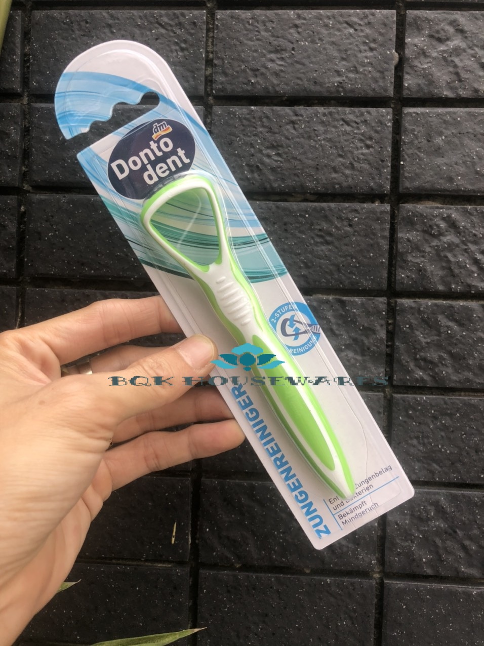 Dụng cụ Cạo lưỡi Dontodent - Làm sạch bề mặt lưỡi ( GIAO MÀU NGẪU NHIÊN)