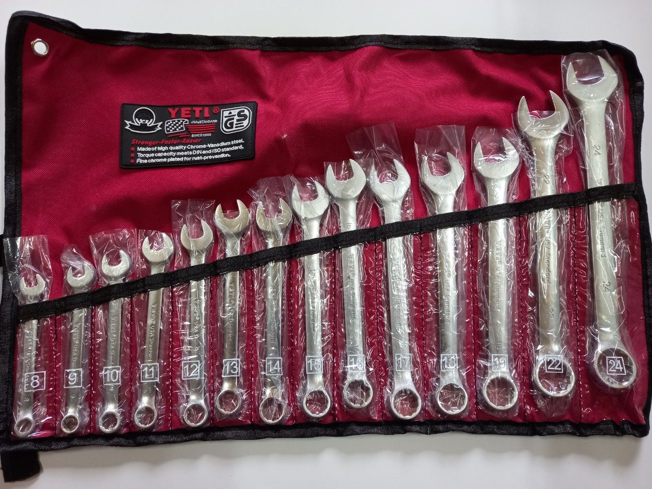 Bộ cờ Lê (cle ) 8-24 YETI ( USA STANDARD )14 chi tiết