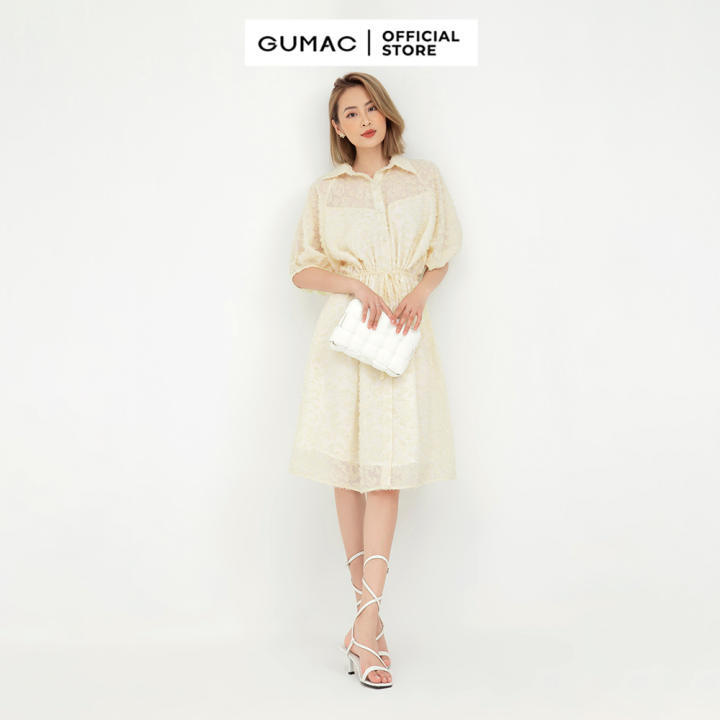 Đầm nữ sơ mi eo GUMAC mẫu mới DB584 chất liệu Voan Dệt lông dáng sơ mi phong cách thanh lịch – Gumac >>> top1shop >>> lazada.vn