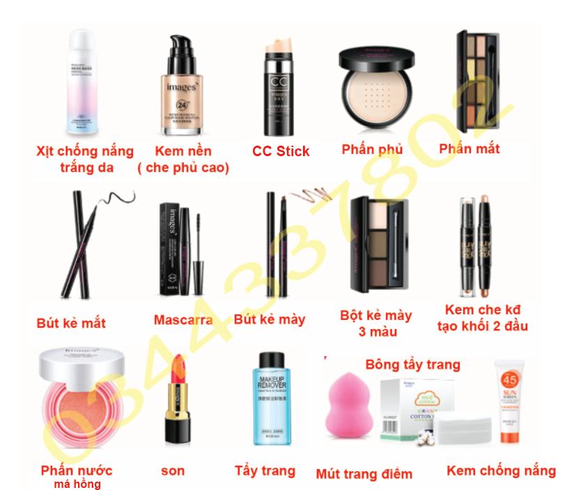 Bộ trang điểm 16 món