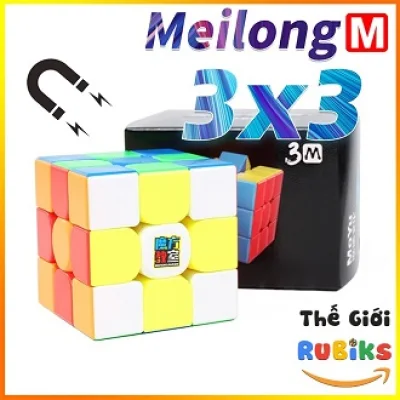 Rubik 3x3 MoYu MeiLong 3M M Series MoYu M MeiLong M Rubic 3 Tầng Nam Châm Stickerless