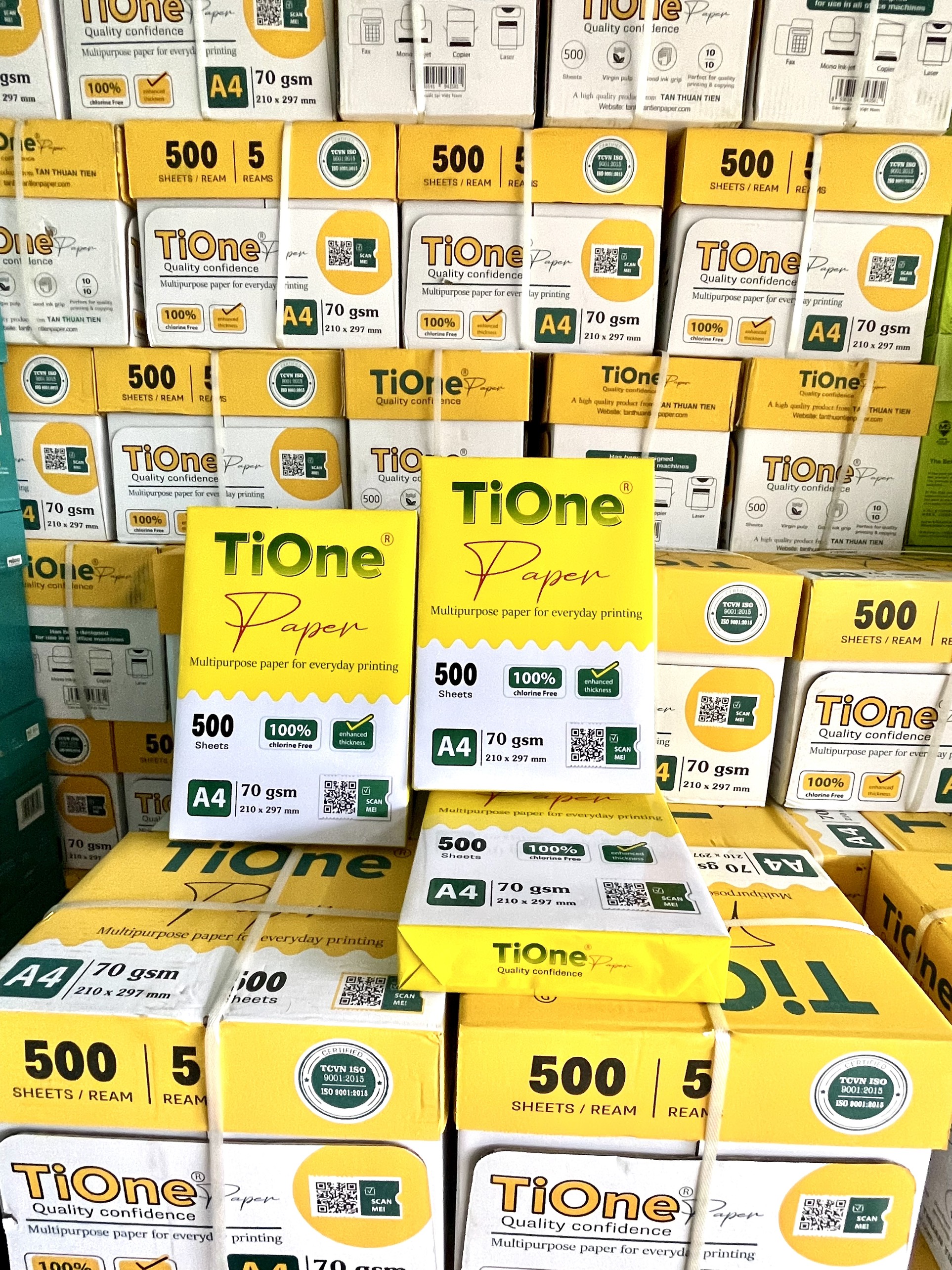 GIẤY PHOTO A4 TIONE - 65GSM, 70GSM