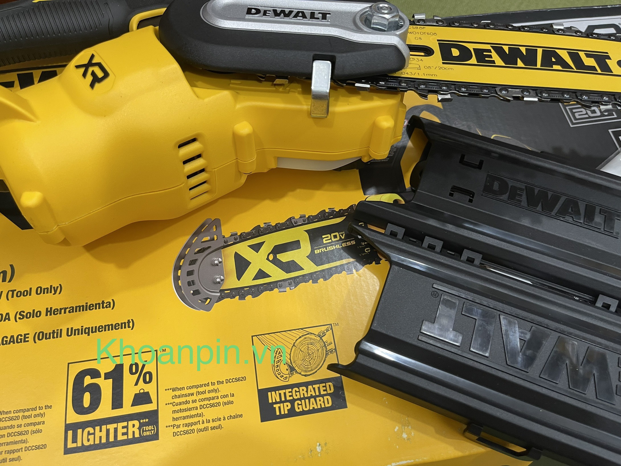 máy cưa xích dewalt dccs623