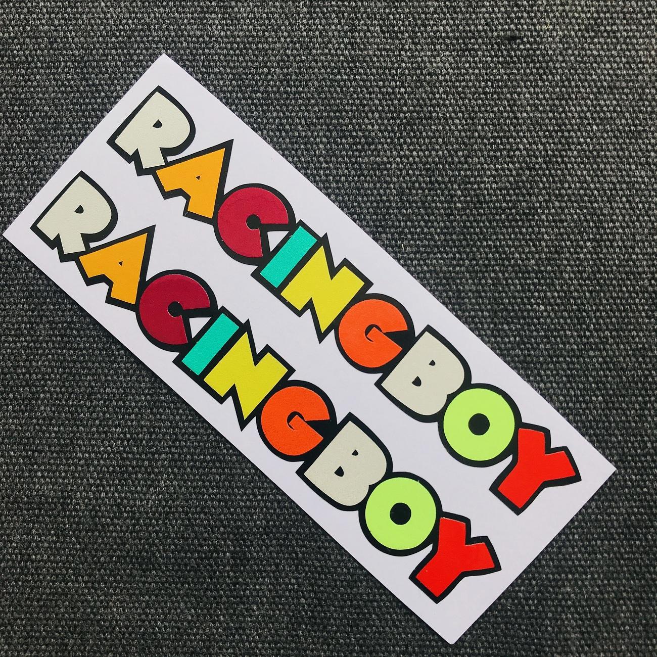 Bộ tem chữ xe máy, tem dán xe máy chữ RACING BOY cực kỳ CUTE (dán phuộc hoặc các vị trí phẳng trên xe máy)