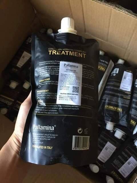 HẤP DẦU SUÔN MƯỢT PALLAMINA COLLAGEN KERATIN COMPLEX TÚI  500ML []