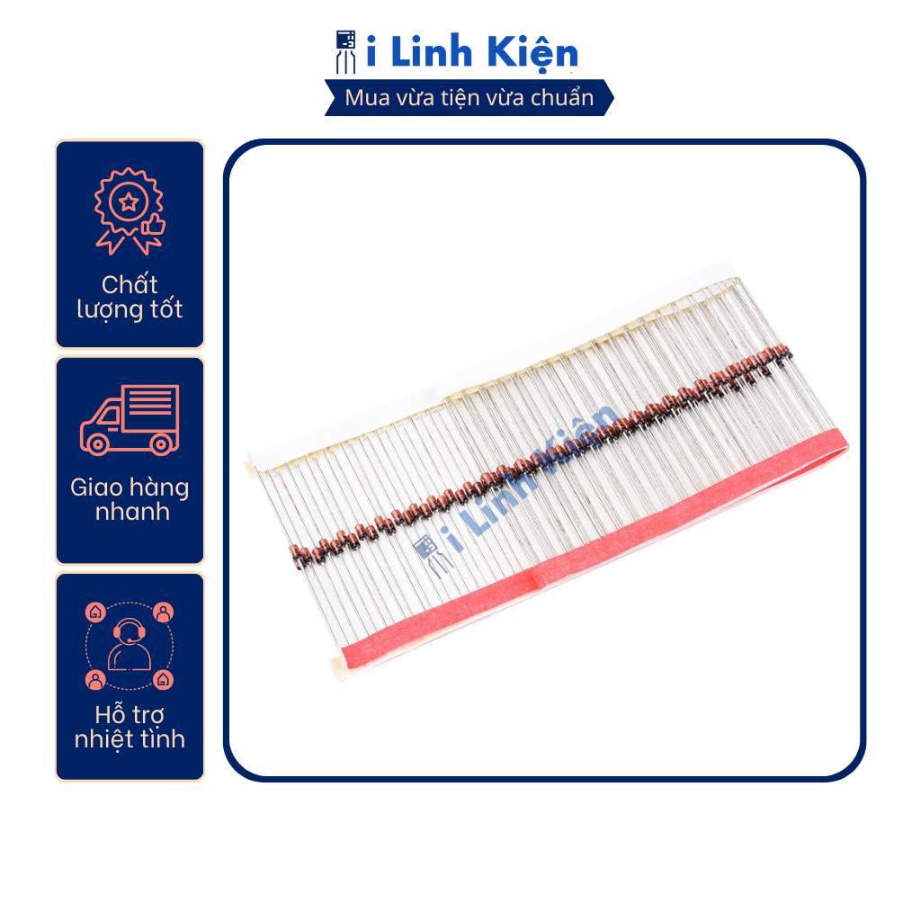 Diode zener 1W combo 14 loại thông dụng nhất,
