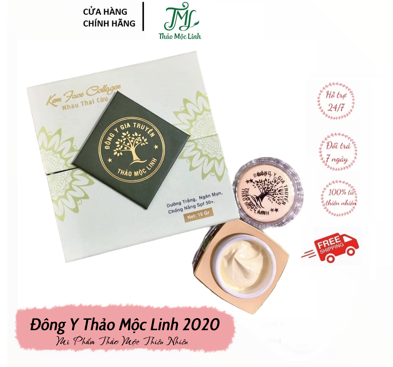 [Chính Hãng][Freeship từ 0Đ] Kem Face Đông Y Thảo Mộc Linh