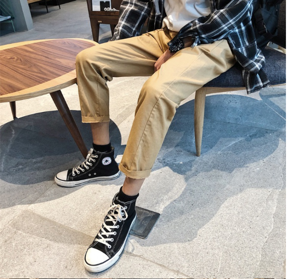 [HCM]VIDEO THẬT - Quần kaki nam ống côn lưng thun cực chất cực ngầu