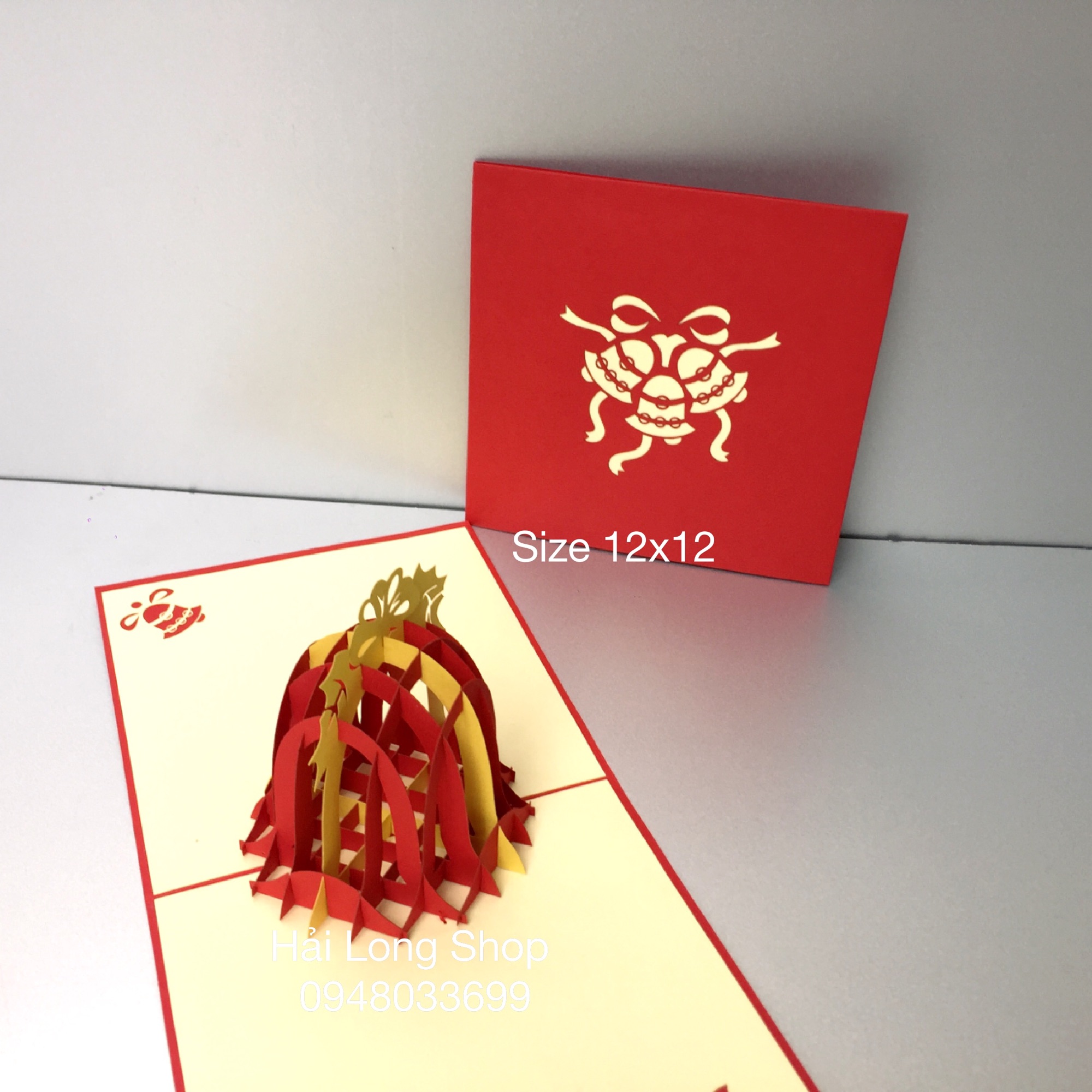Quả chuông - noel - thiệp 3d