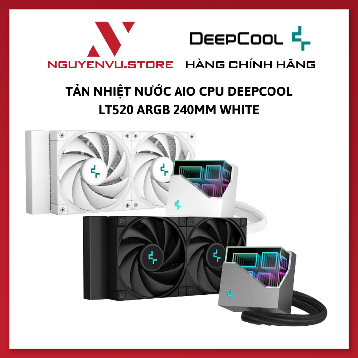 Water cooler AIO deepcool lt520 argb 240mm/lt720 argb 360mm black/white-Original