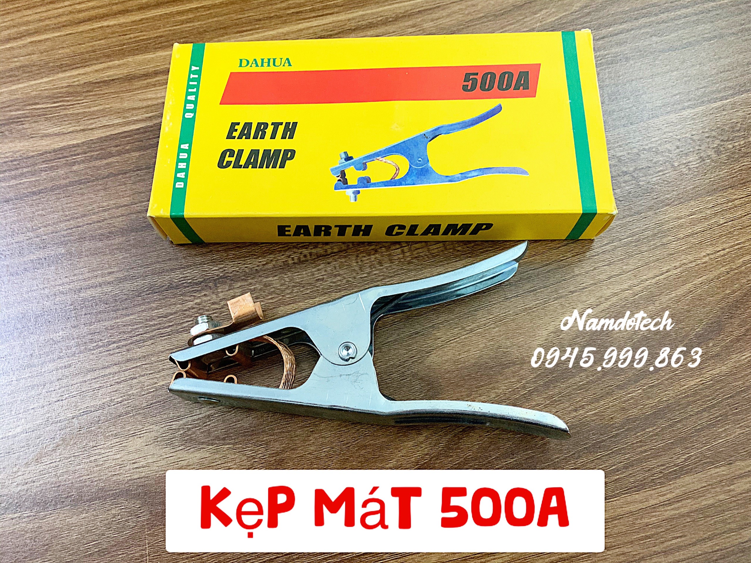 Combo 1 Kìm 800A + 1 Kẹp Mát 500A