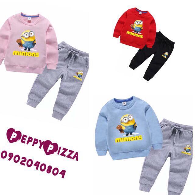 [HCM]Bộ đồ thu đông in hình Minion Bo051 (có bảng Size hình cuối)