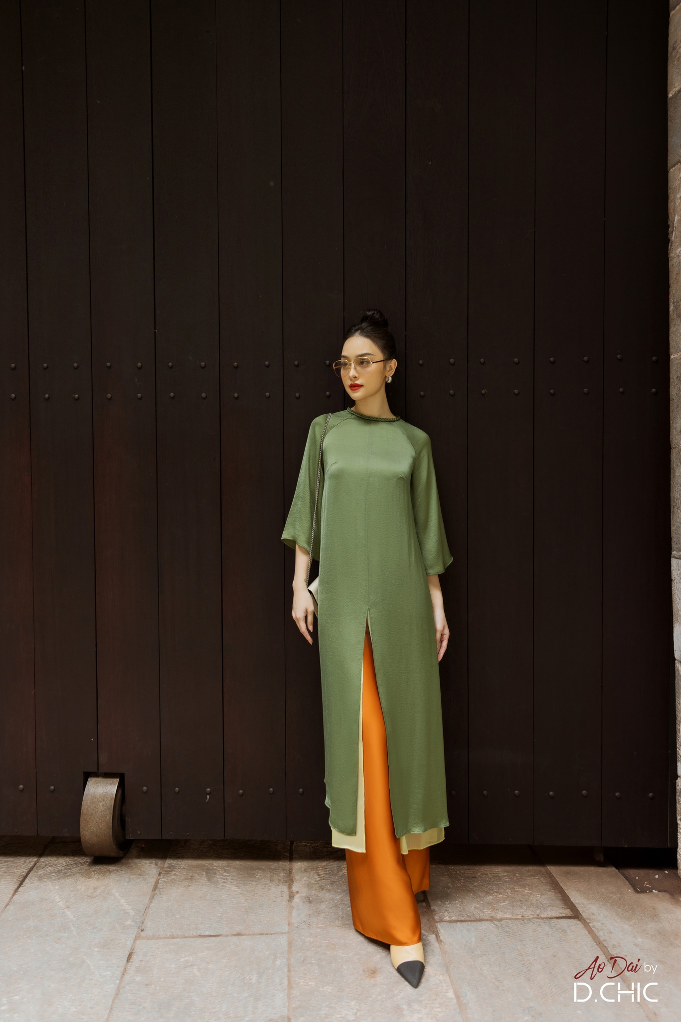 D.CHIC Áo dài Nhã Vi MS: 1832320 KHÔNG BAO GỒM QUẦN LỤA