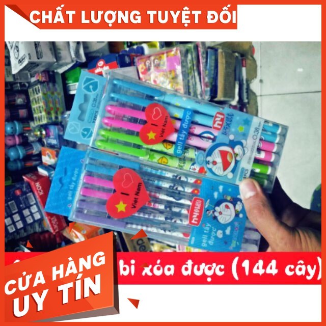 Combo 12 hộp bút bi xóa được, bút bi thần kỳ xóa được