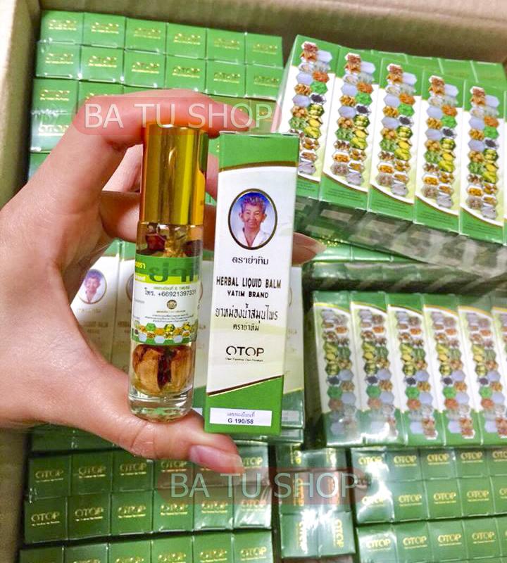 Dầu lăn Thảo mộc Bà Già 13 vị OTOP Thái Lan 8ml