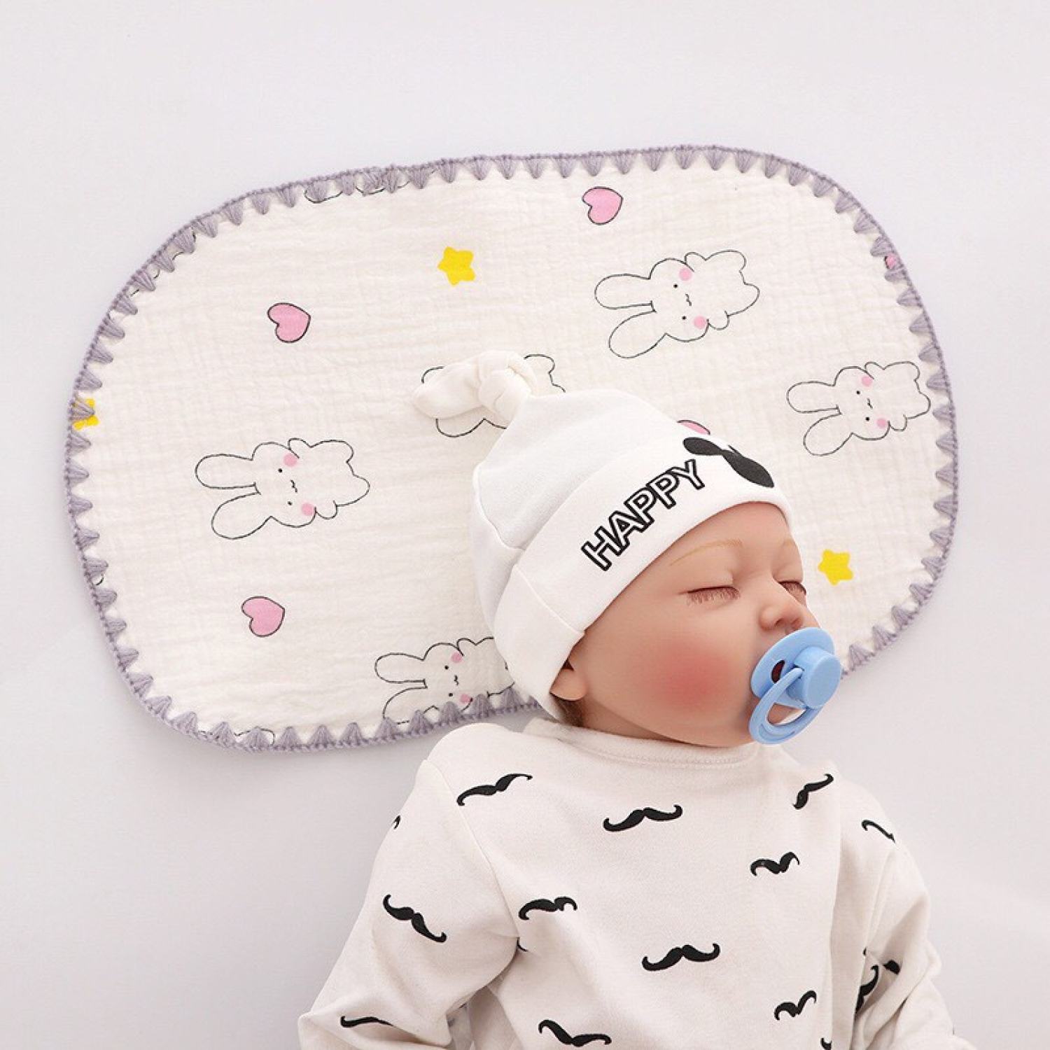 Gối Xô Lót đầu Cotton Tháng Khí Cho bé