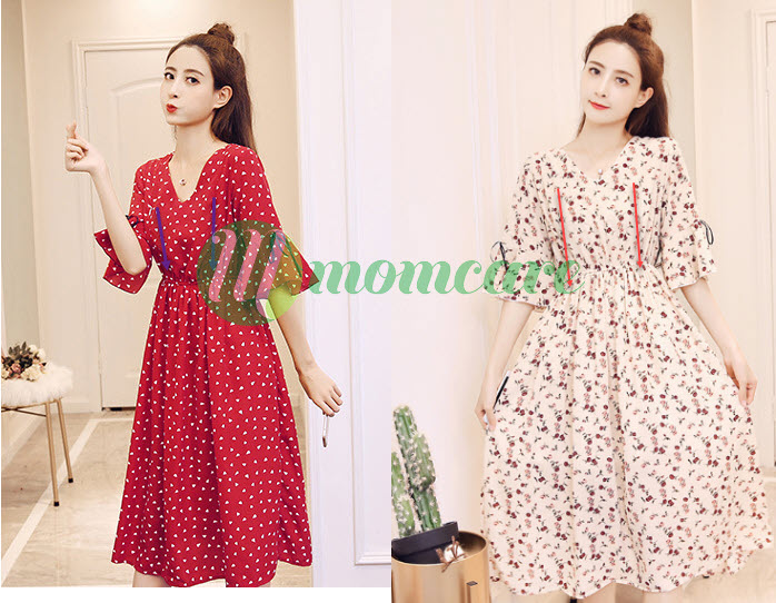 Váy bầu,sau sinh cho con bú hoa mơ (ẢNH THẬT)