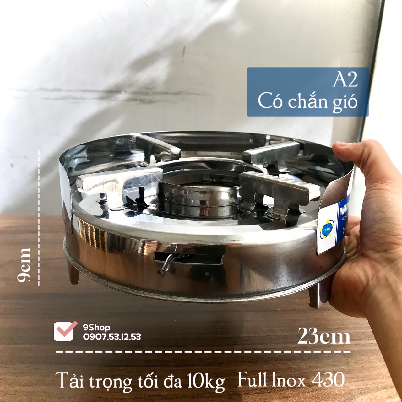 Bếp Cồn Inox 430 Cao Cấp - Thương Hiệu Vũ Khải
