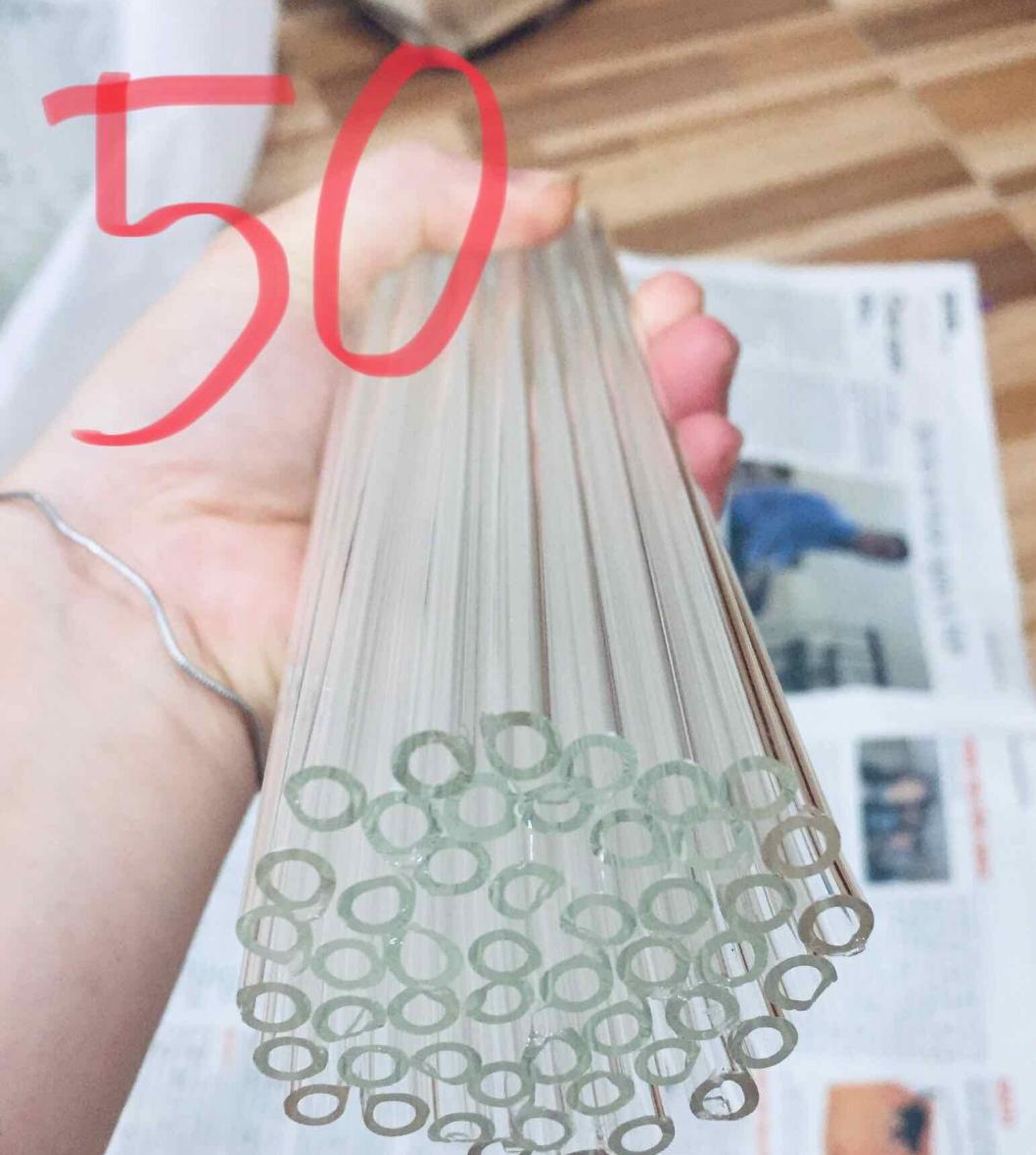 ống hút thủy tinh combo 50 trắng