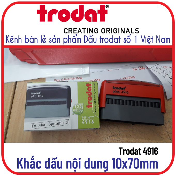Khắc dấu cỡ dài 10x70mm (Trodat 4916)