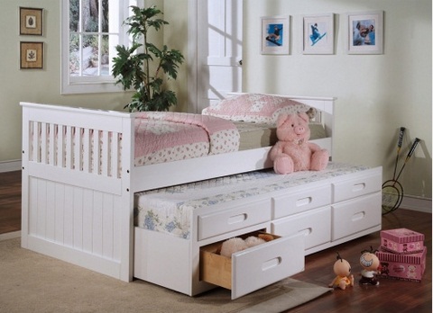 Giường Tầng Hộp Viking Gỗ Tự Nhiên - 1m2