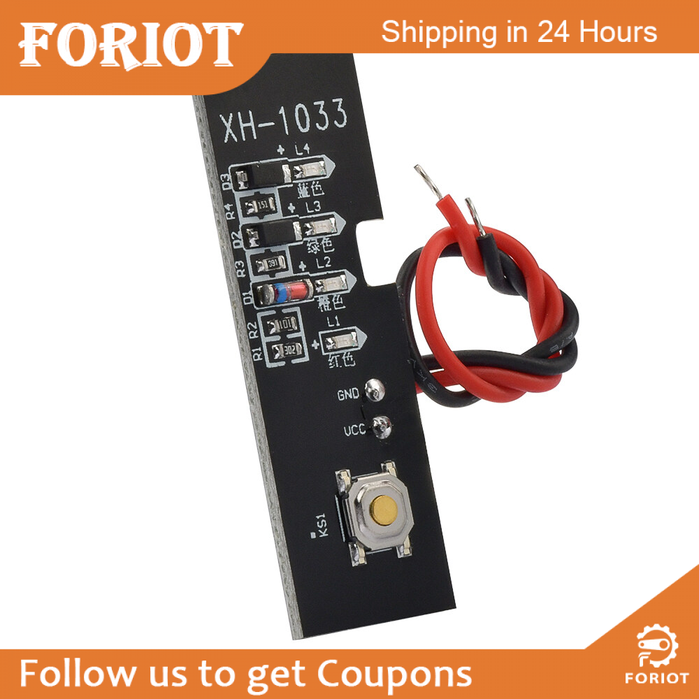 Foriot 5S 18V 21V Battery Capacity Indicator Module with Power Display and Battery Shell Battery Level Indicator Tester LED Display for 5S