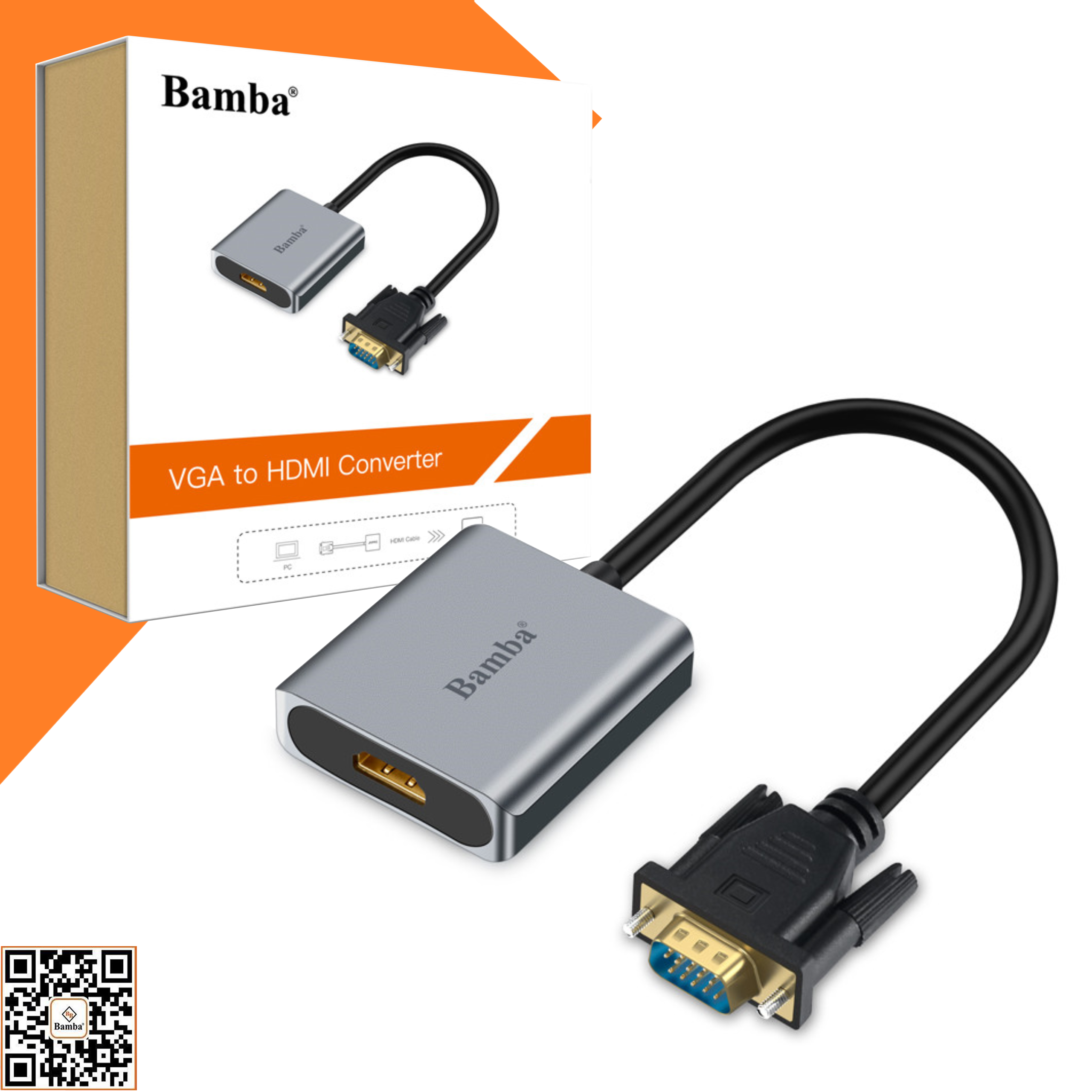 CÁP CHUYỂN VGA RA HDMI BAMBA