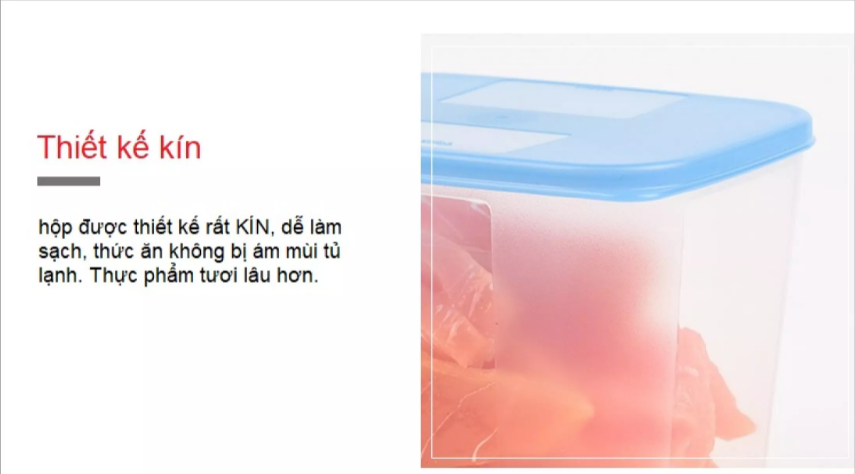 Hộp trữ đông dẹt 650ml Tupperware (set 4 hộp)