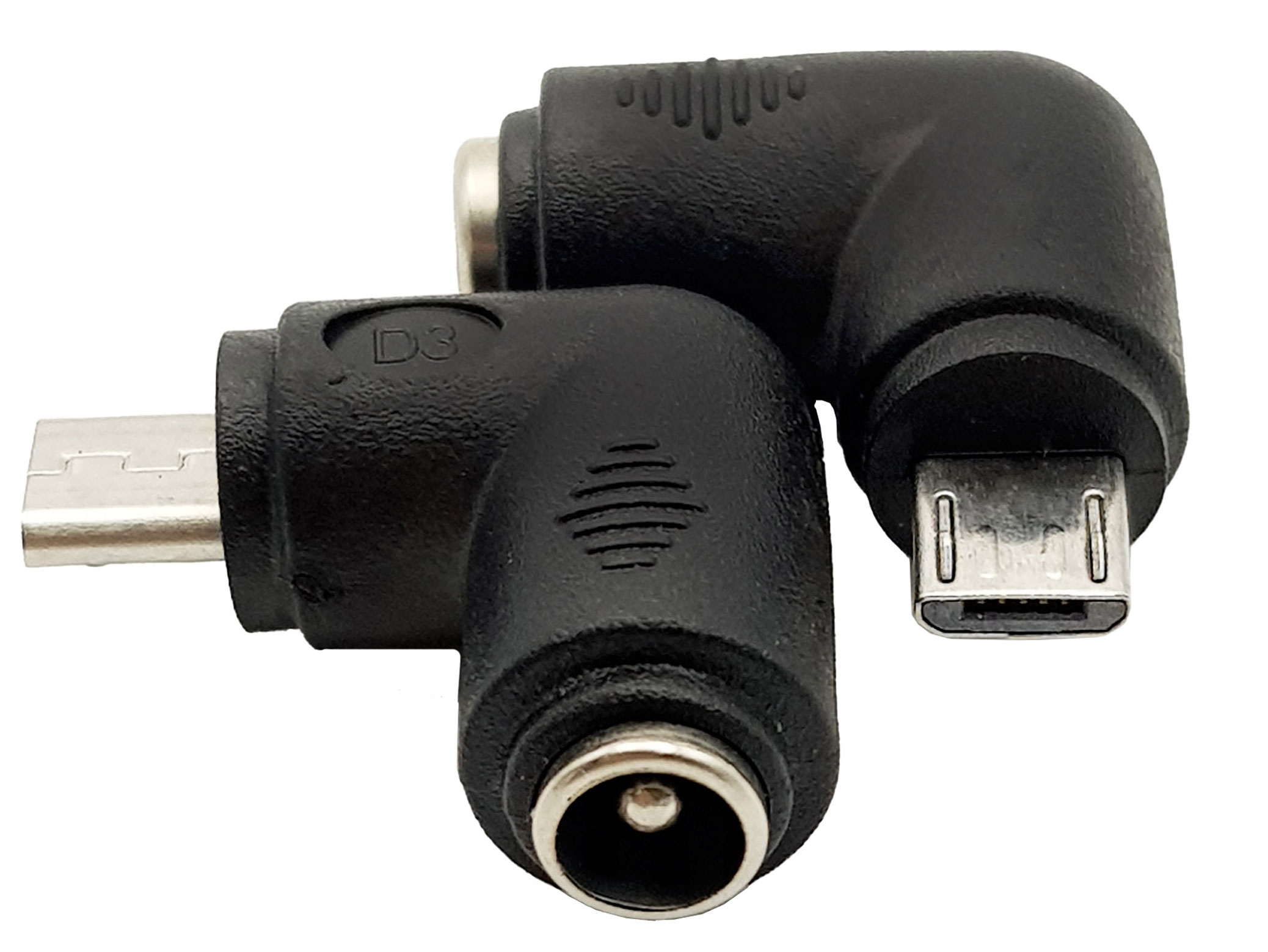 Đầu chuyển đổi DC 5.5x2.1mm sang Micro USB vuông góc