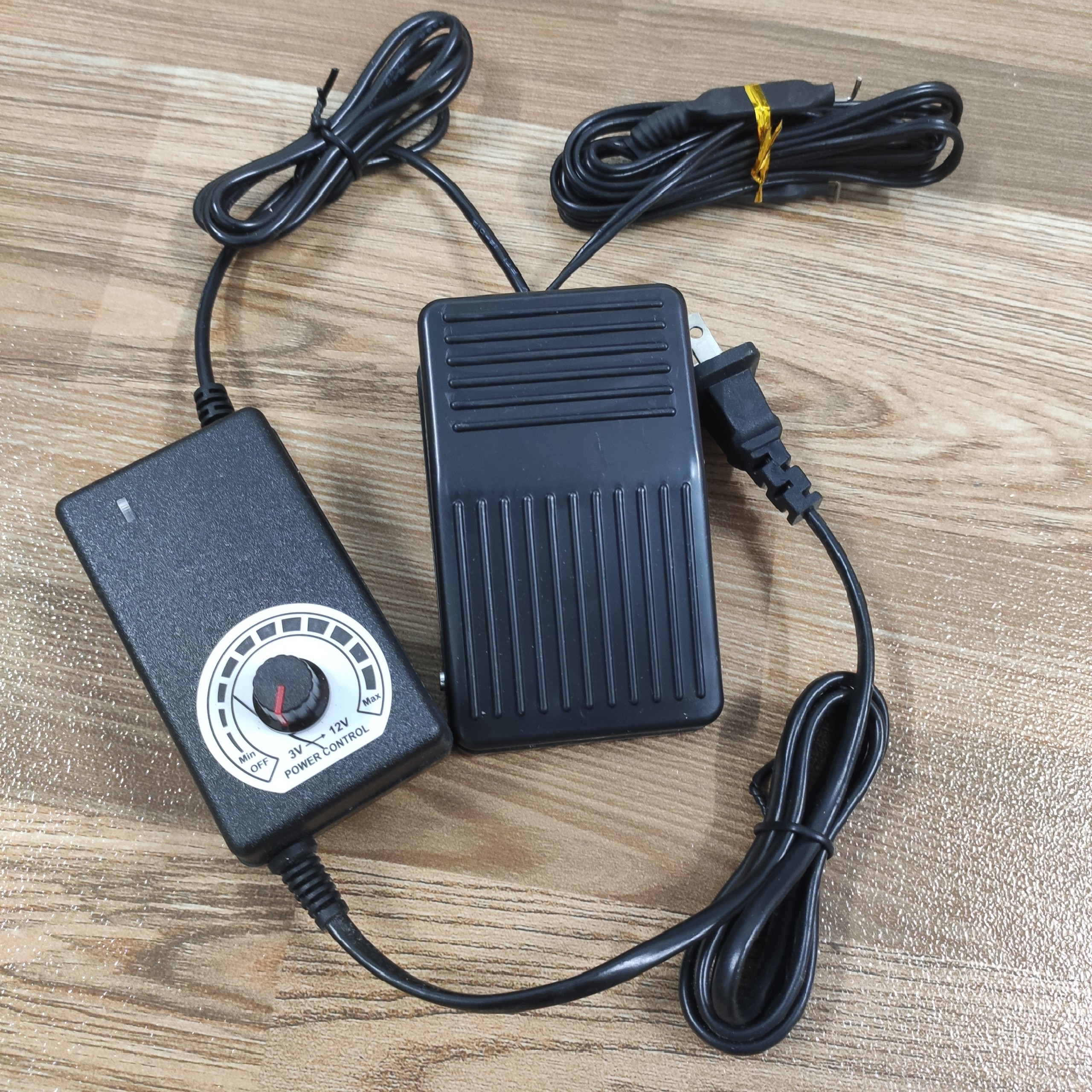 Bộ 3 : Biến Điện 2A + Bàn Đạp + Dây Móc dùng cho Xăm Hình - Hades Tattoo