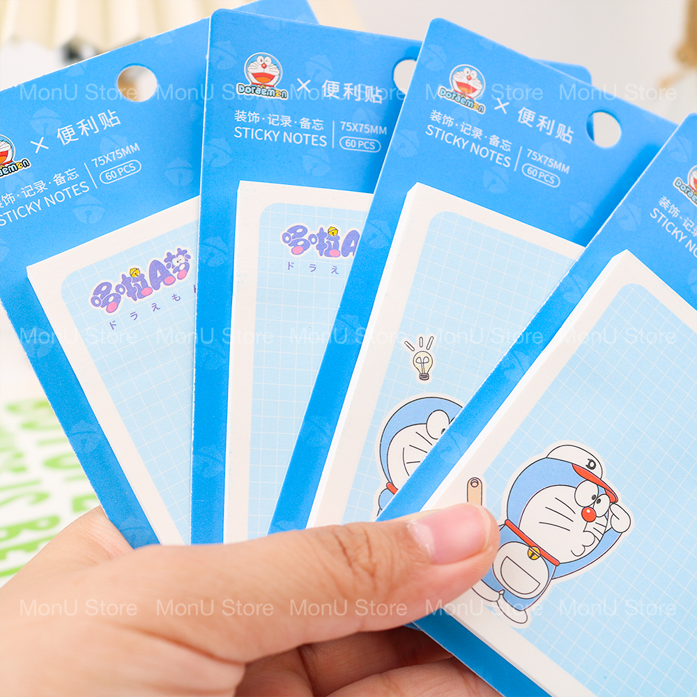 Giấy note DORAEMON DOREMON xấp 60 tờ dễ thương cute MON0377