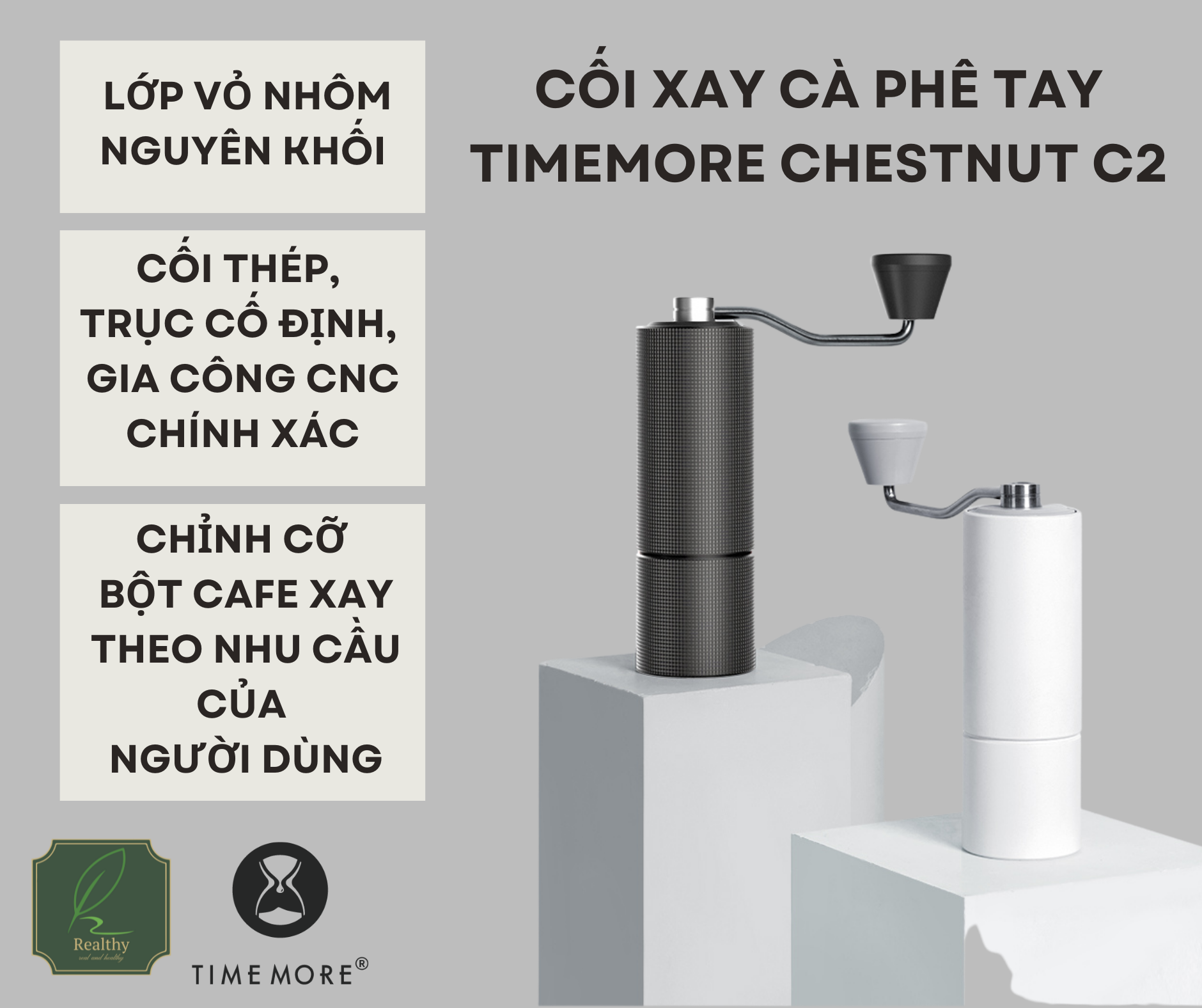 Hand coffee grinder timemore chestnut C2
