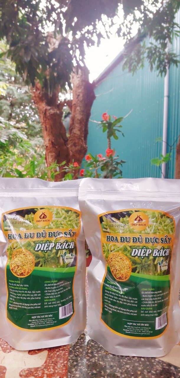 Hoa đu đủ đực sấy (1 túi = 250g)