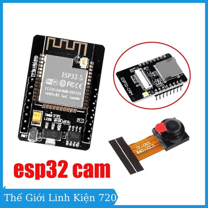 Module Camera ESP32-CAM tích hợp Wifi + Bluetooth ESP32 cảm biến OV2640