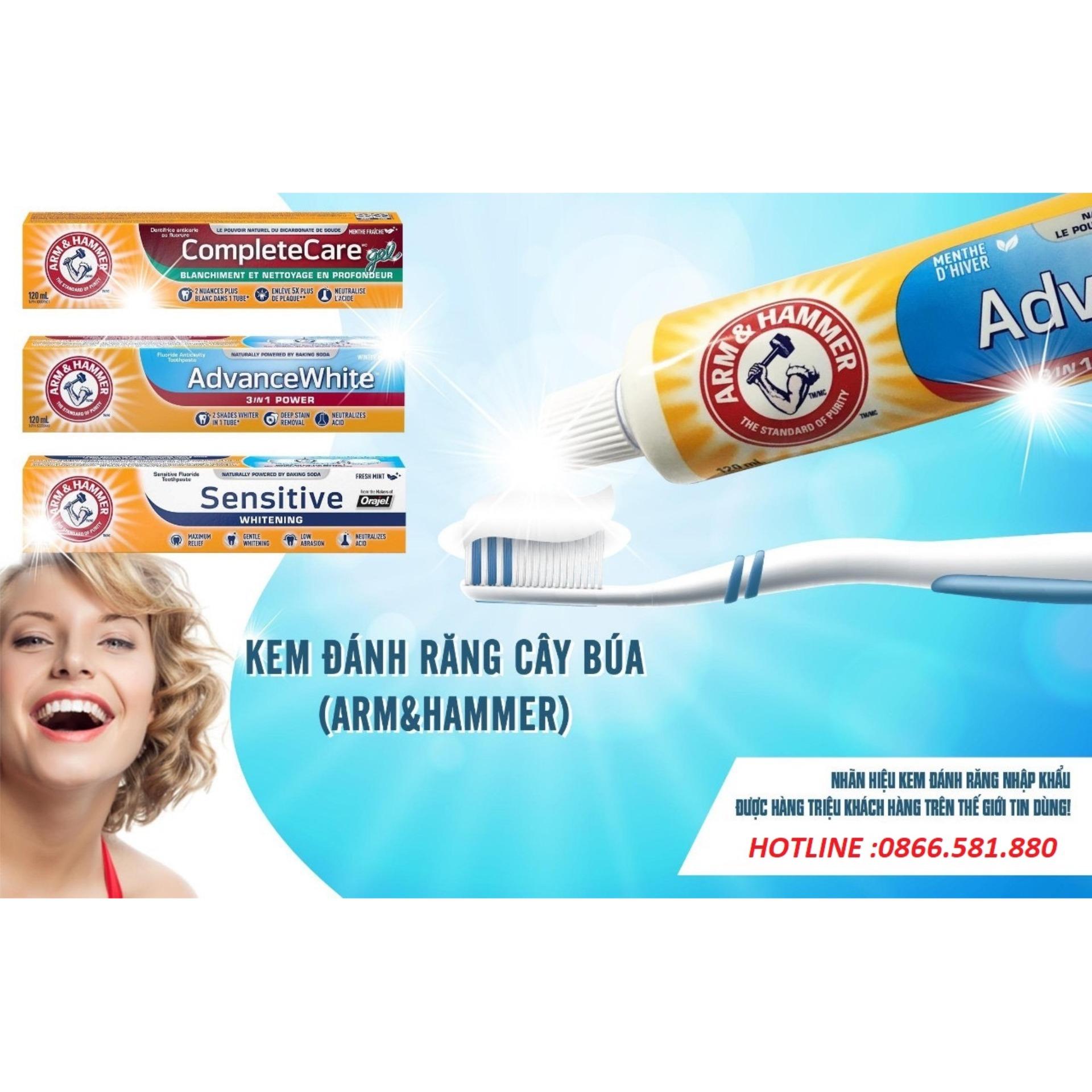 [HCM]kem đánh răng ARM & HAMMER Sensitive Whitening 120ml