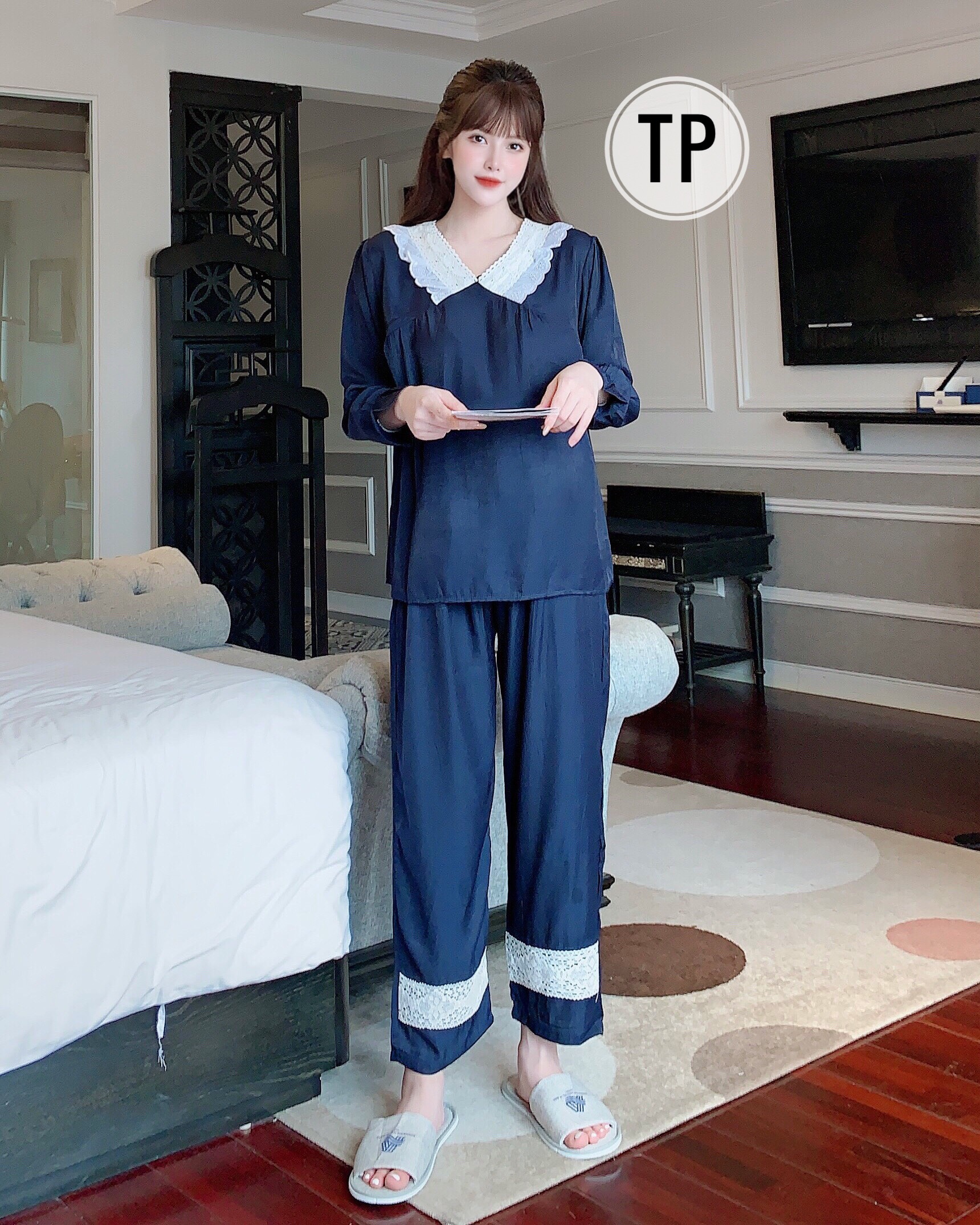 bộ đồ bầu kết hợp sau sinh chất lanh lụa mềm,nhẹ( ảnh thật)