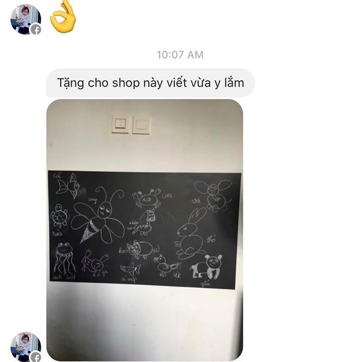 GIÁ SỐC Decal bảng dán tường Dài 1m2