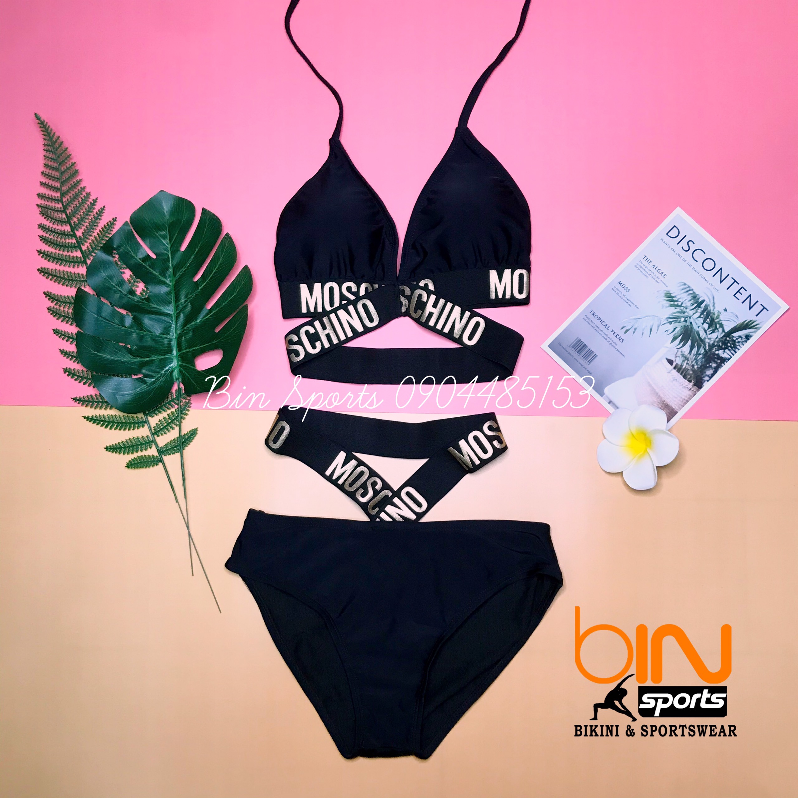 Bikini đồ bơi nữ 2 mảnh moschino freesize bin sports bhv005