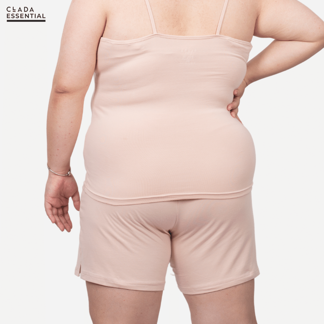 Quần Short Big Size Cotton Compact CLADA Essential - Hồng
