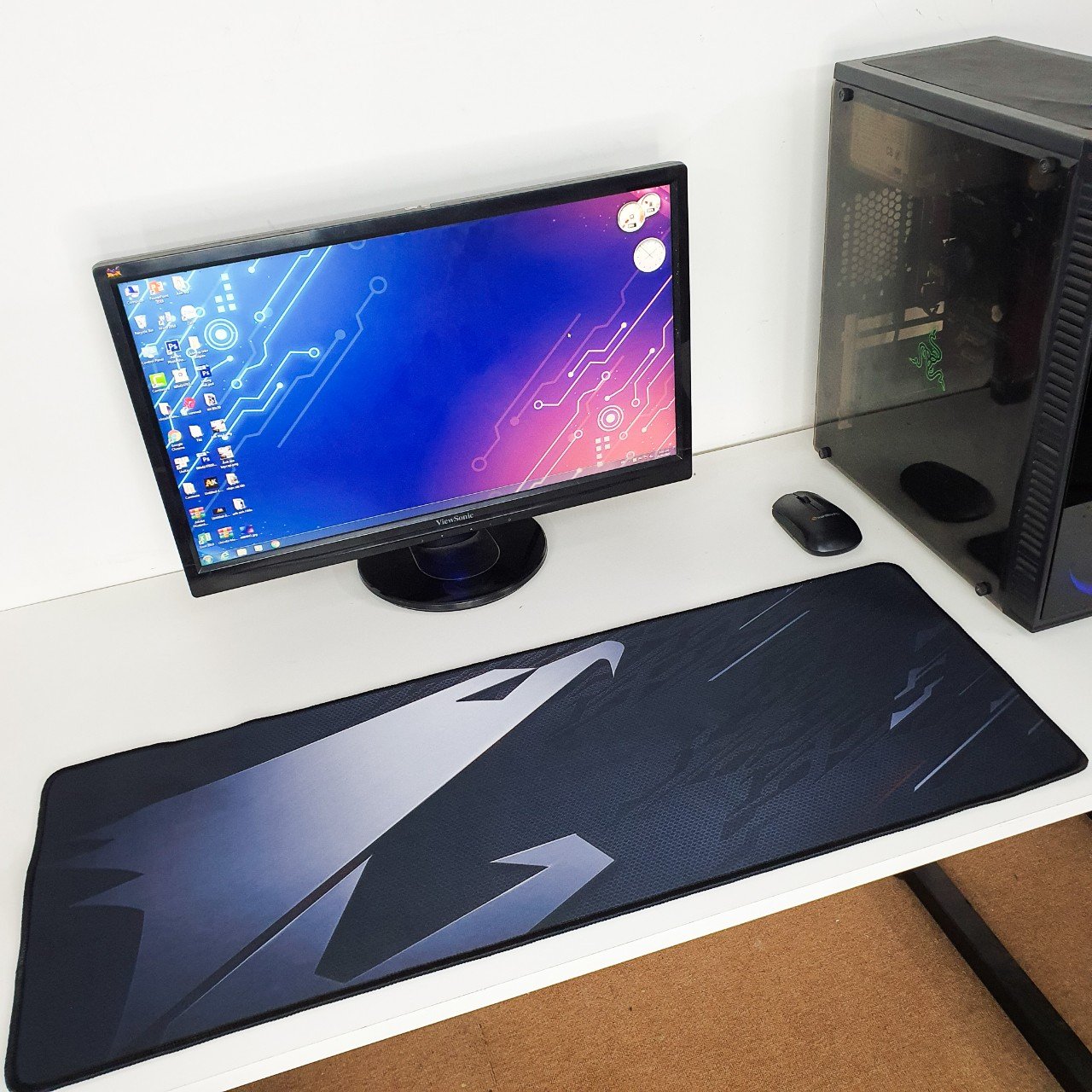 Mouse pads 80x30cm thick 3mm surface speed accelerated cell mouse, waterproof and fleshy dirty