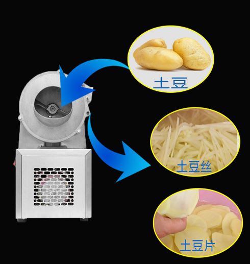 Máy cắt lát khoai tây khoai lang siêu mỏng