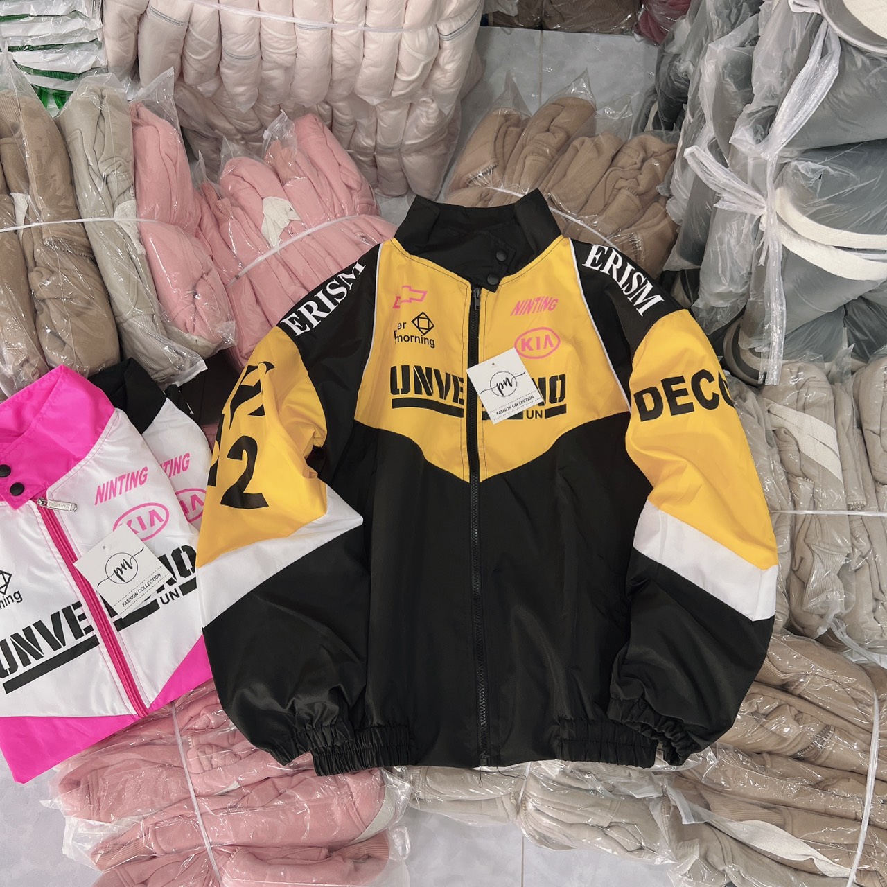Áo khoác dù 2 lớp form rộng unisex nam nữ Số 22 Tay chất dù 2 lớp, Áo khoác dù form rộng nam nữ chất dù 2 lớp dày dặn siêu chất VA54