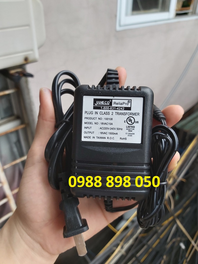 adapter xoay chiều ac 18v 1.5a