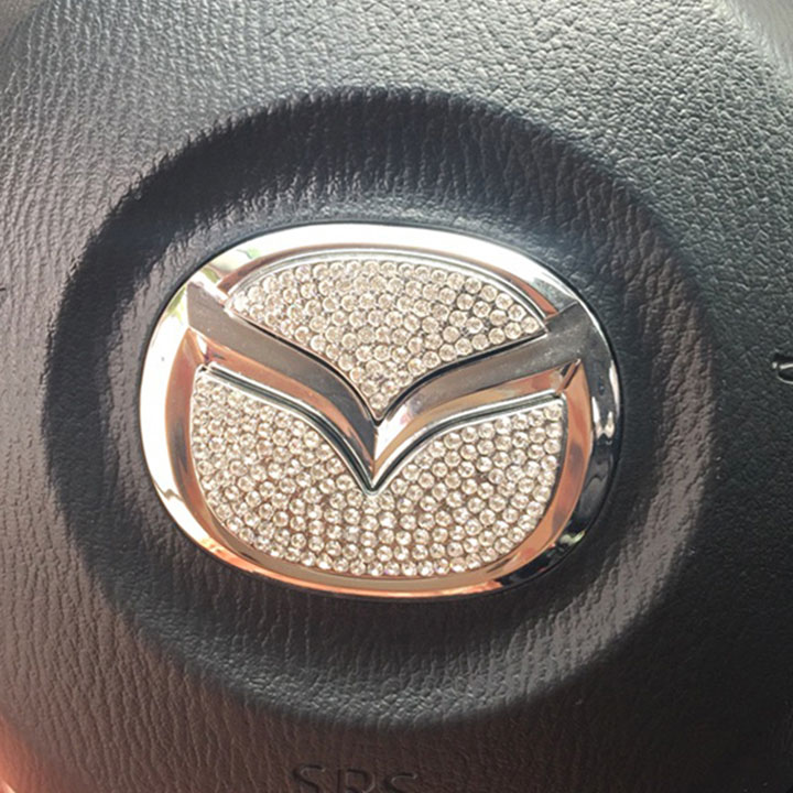 Logo Đính Đá Gắn Vô Lăng Mazda