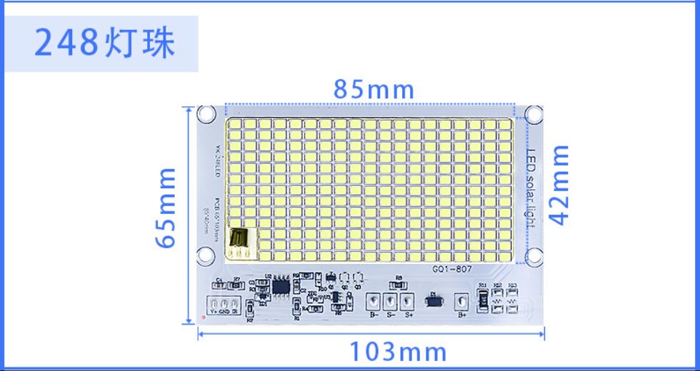 Mạch đèn led + remote sử dụng pin 3.7V