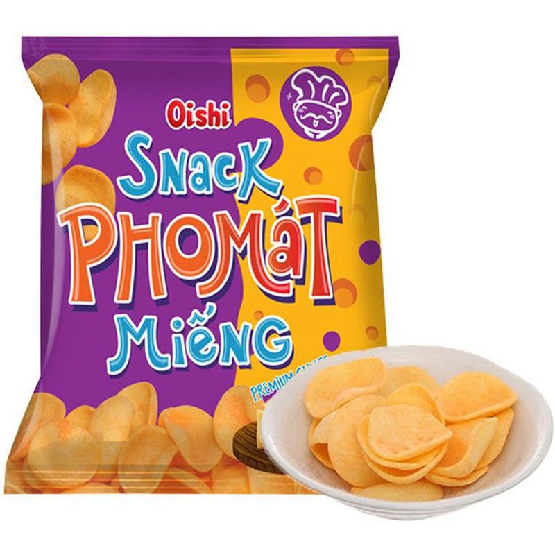 [Oishi] Snack Pho mát miếng 14g/35g (10 gói) - 73g (5 gói)