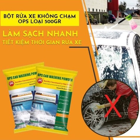 COMBO 10 GÓI BỘT RỬA XE KHÔNG CHẠM OPS.