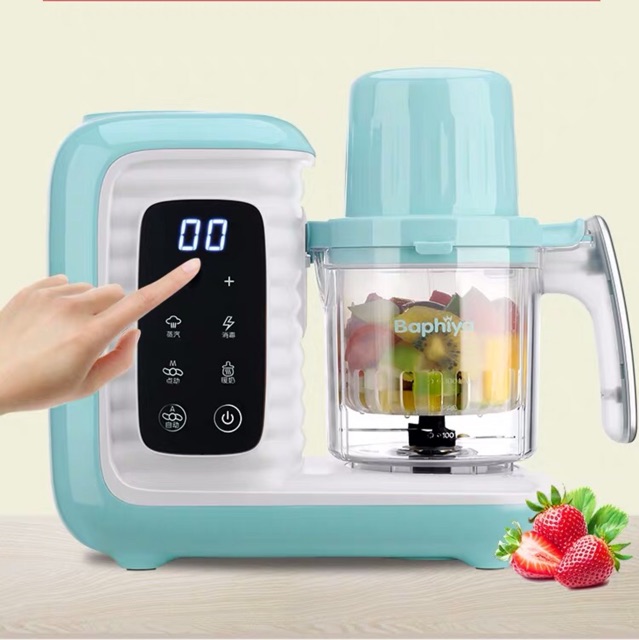 Máy chế biến thức ăn (xay, hấp, rã đông, hâm nóng và tiệt trùng bình sữa) BAPHIYA cho bé